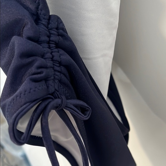 CUPSHE Navy Blue Halter One Piece Swimsuit, Size L - Picture 9 of 15